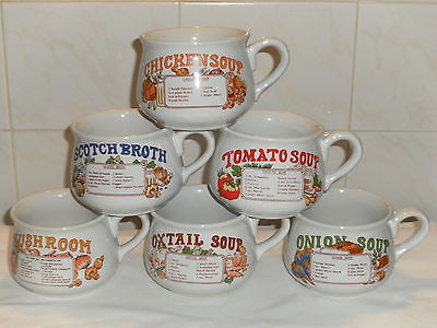 set-of-vintage-retro-recipe-soup-bowls