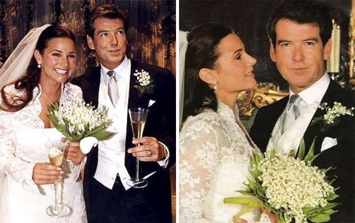 Pierce Brosnan and Wife Wedding Day