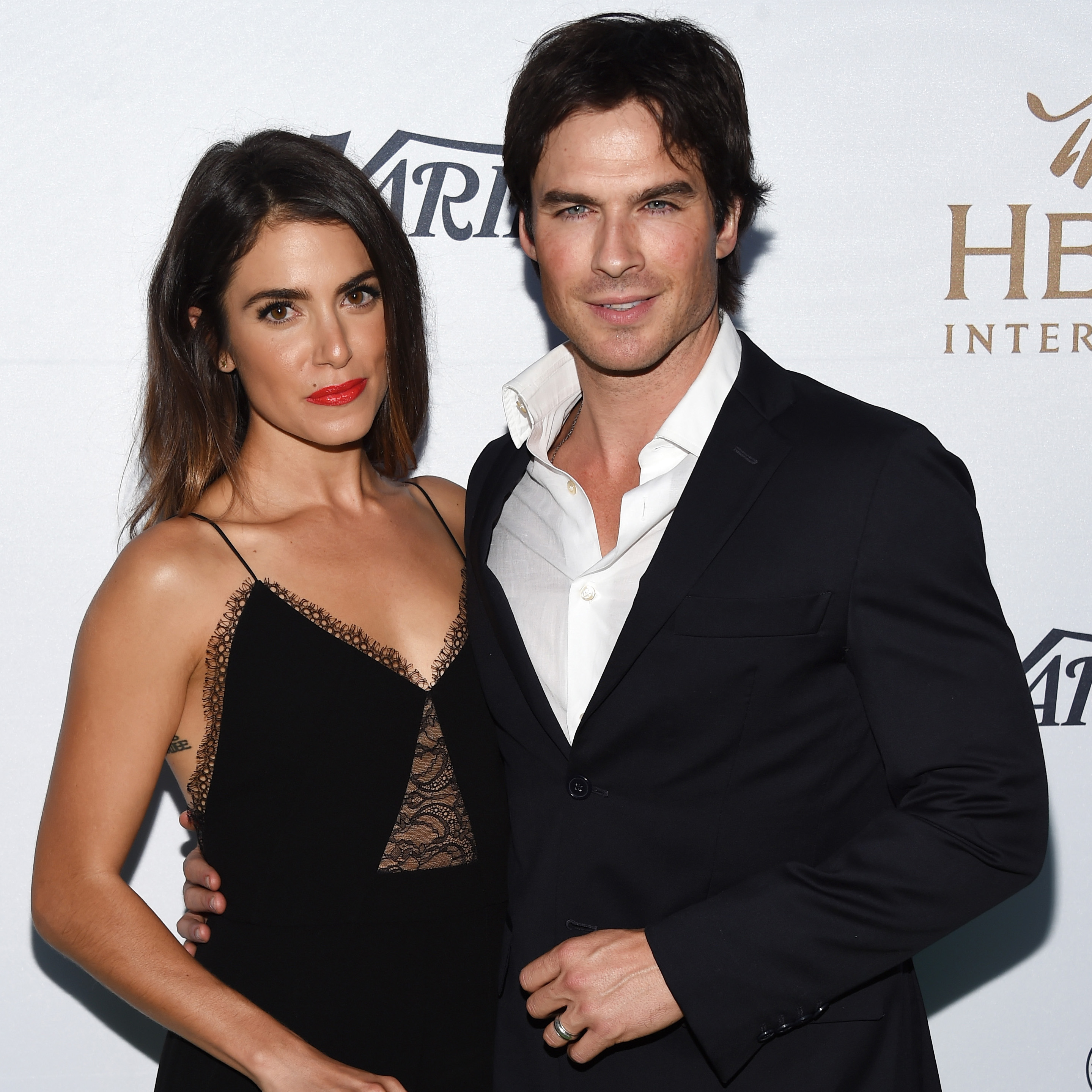 Nikki and Ian at a press event