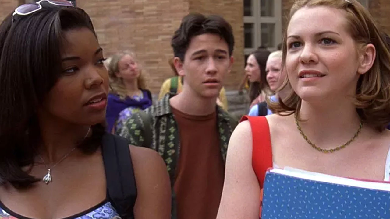 Gabrielle Union (left) and Joseph Gordon-Levitt in 10 Things I Hate About You