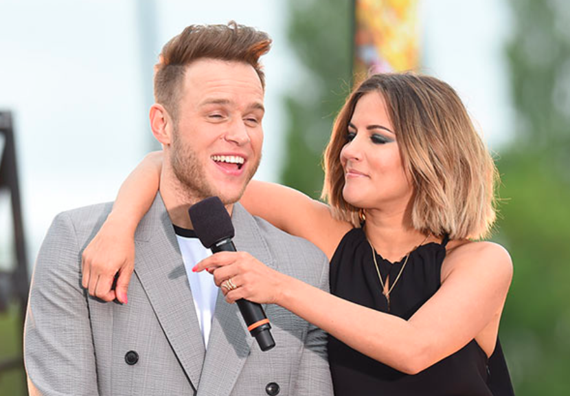 Olly and Caroline hosting x factor