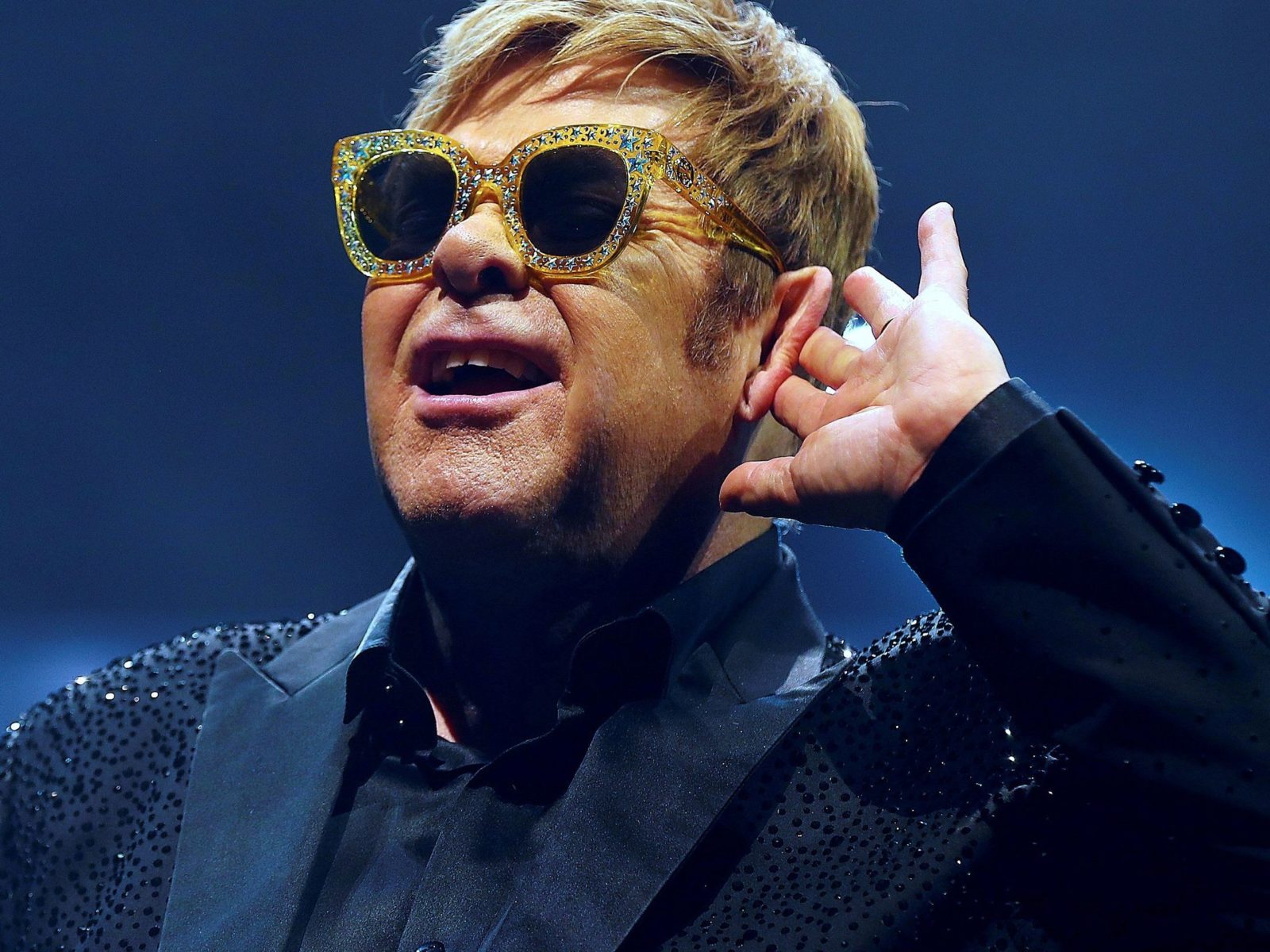 Elton John collaborated with several musicians in his career, including the late George Michael.