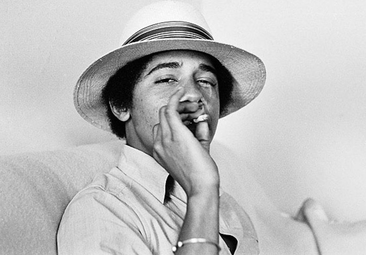 celebs caught smoking weed barack obama