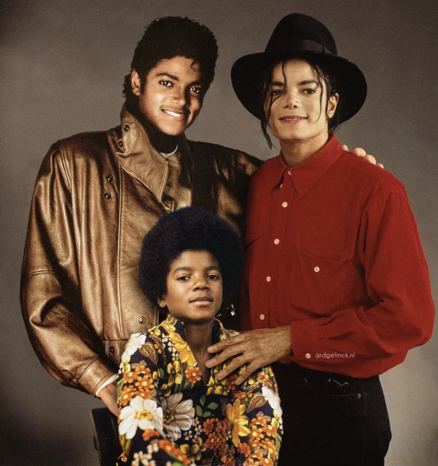 celeb with younger selves - michael jackson