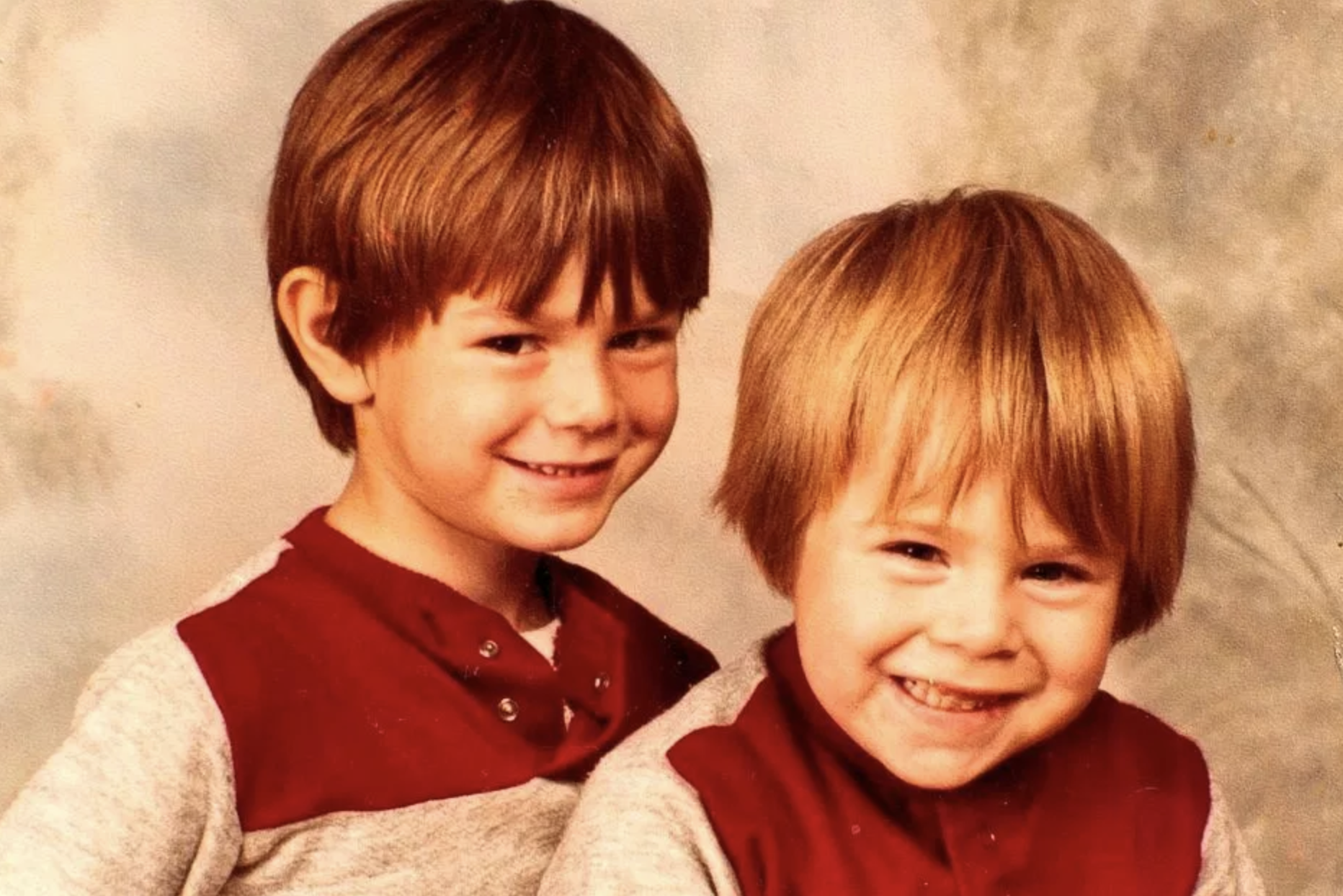 Danny Dyer as a child with his brother, Tony