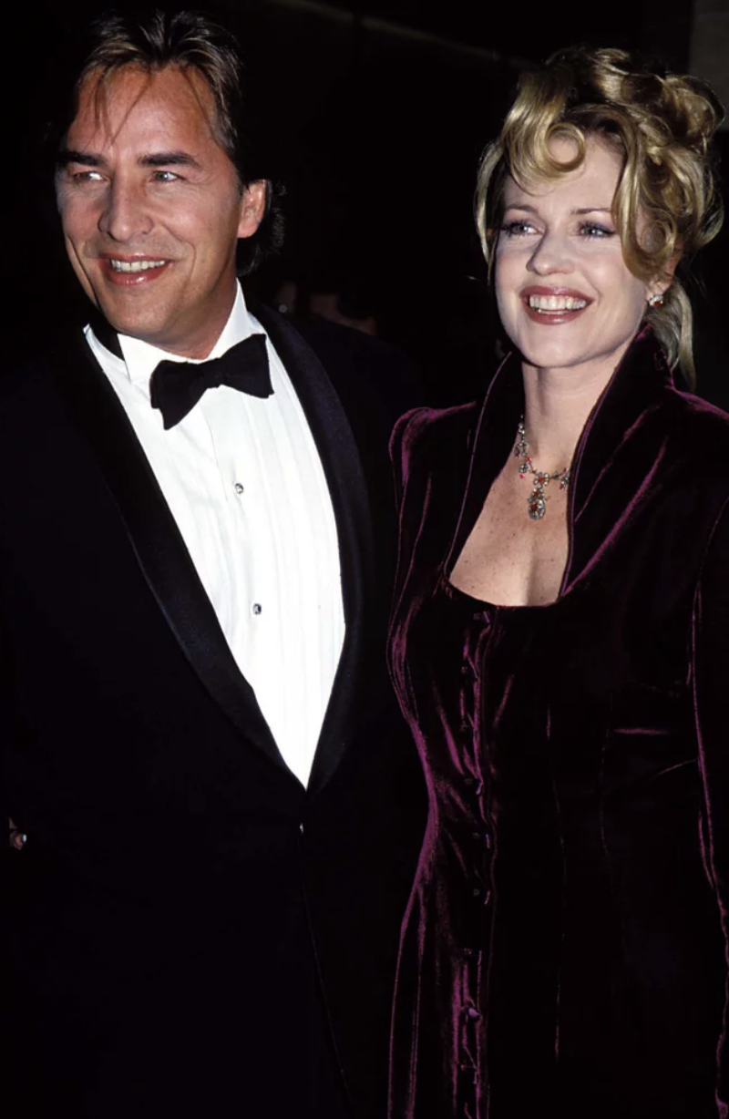 Don Johnson and Melanie Griffiths in the 90s