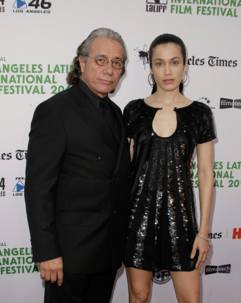 Miami Vice's Edward Olmos on the red carpet with second wife Lymari