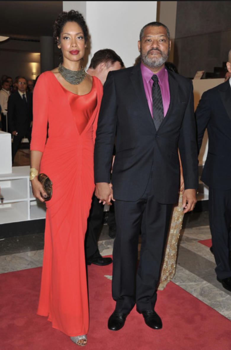 Miami Vice's Laurence Fishburne with ex-wife Gina
