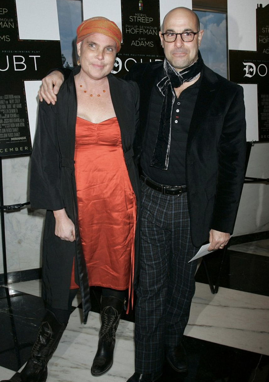 Miami Vice's Stanley Tucci (Frank Mosca) on the red carpet with his first wife Kate