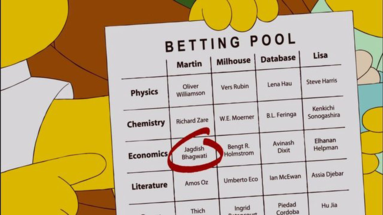 simpsons predict future noble prize 