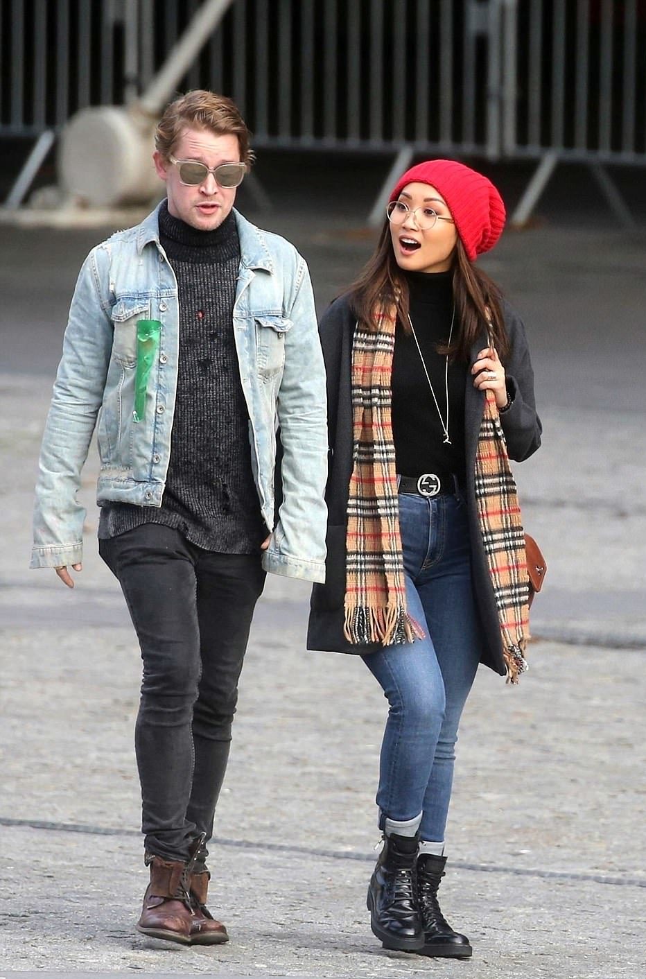 Brenda Song and Macauley Culkin Hand in Hand