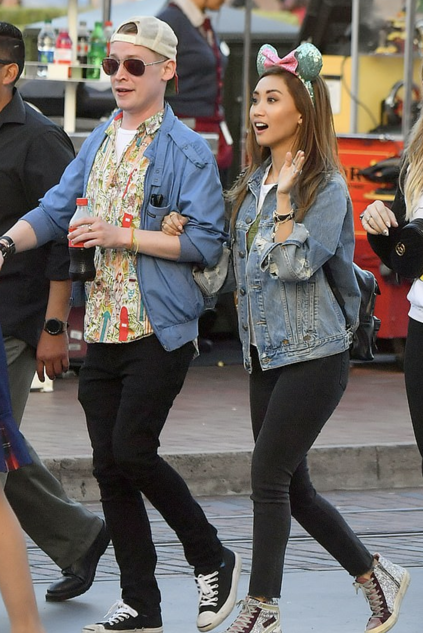 Brenda Song and Macauley Culkin at Disneyland, California