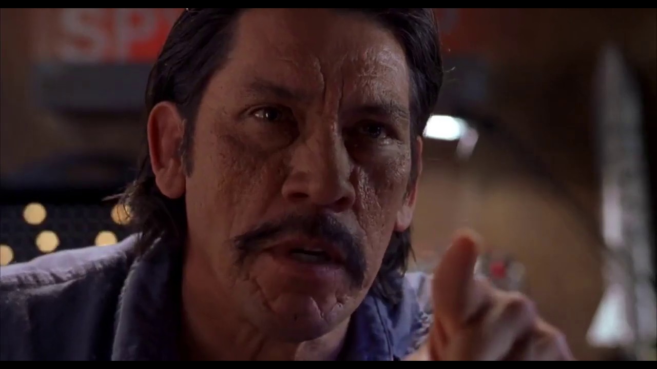 Machete/ Isador  having a serious chat