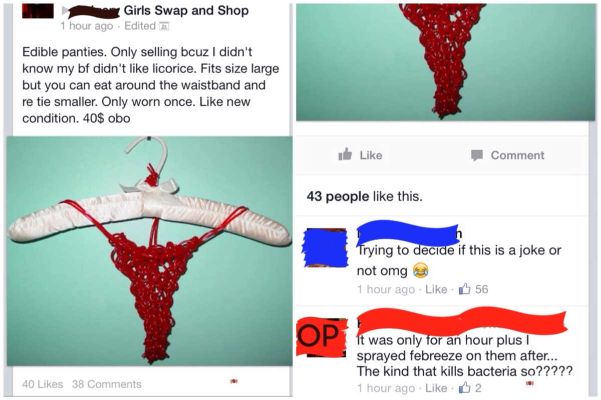 facebook market place panties