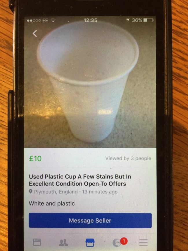 facebook market place cup