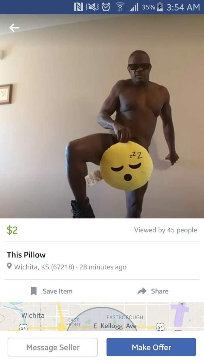 facebook market place emojii pillow