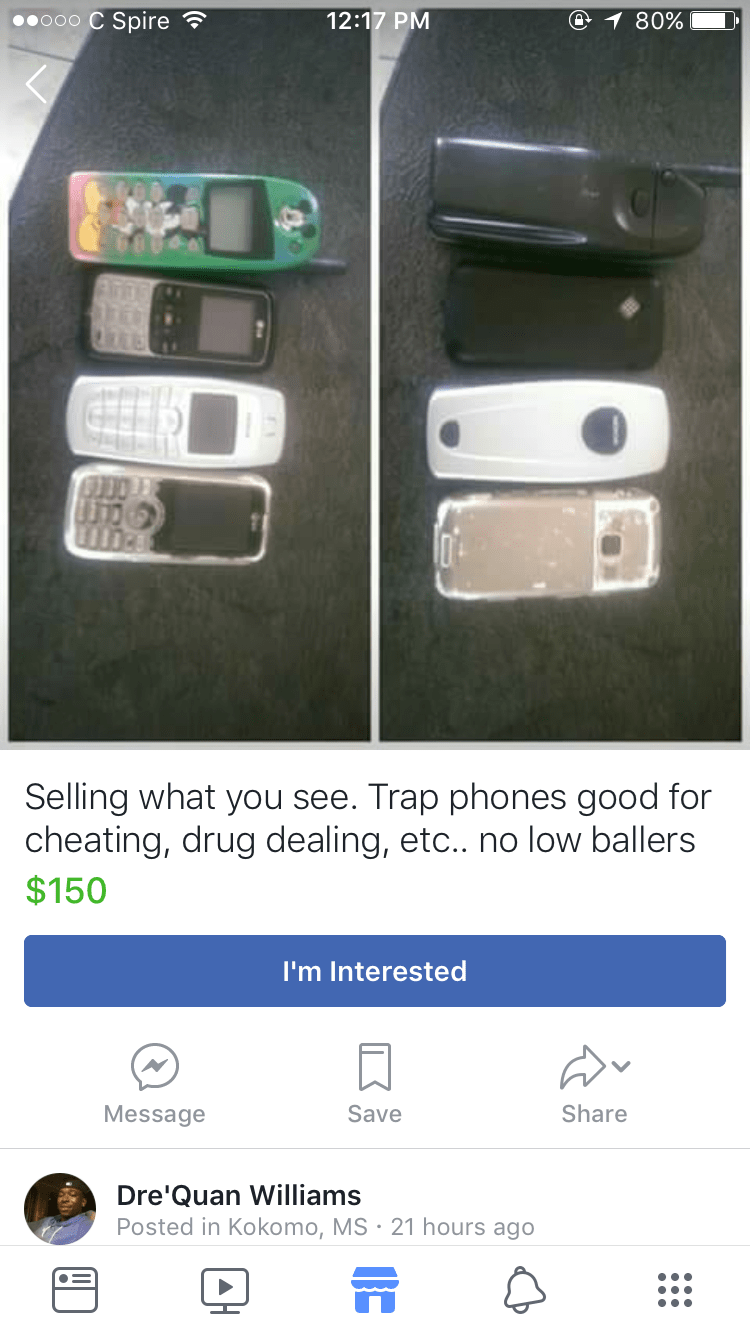 facebook market place phones