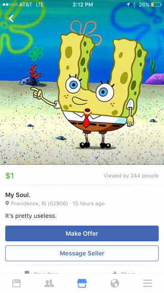 facebook market place spongebob