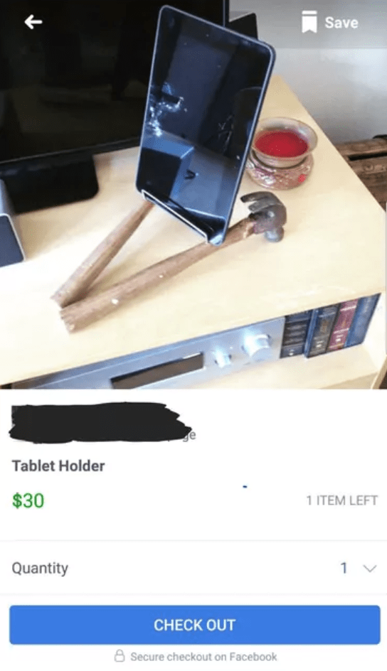 facebook market place tablet holder