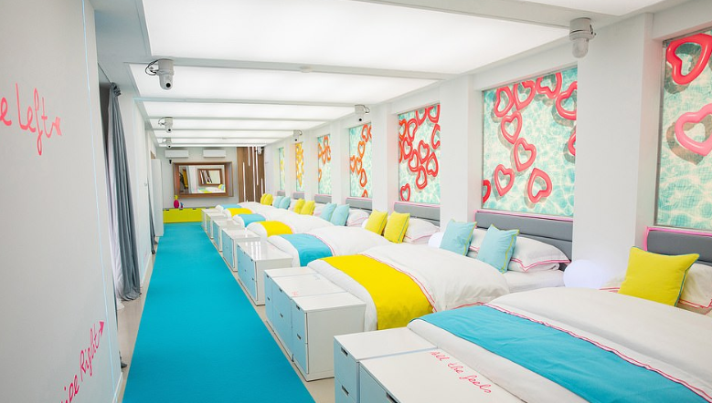 love island villa bedroom