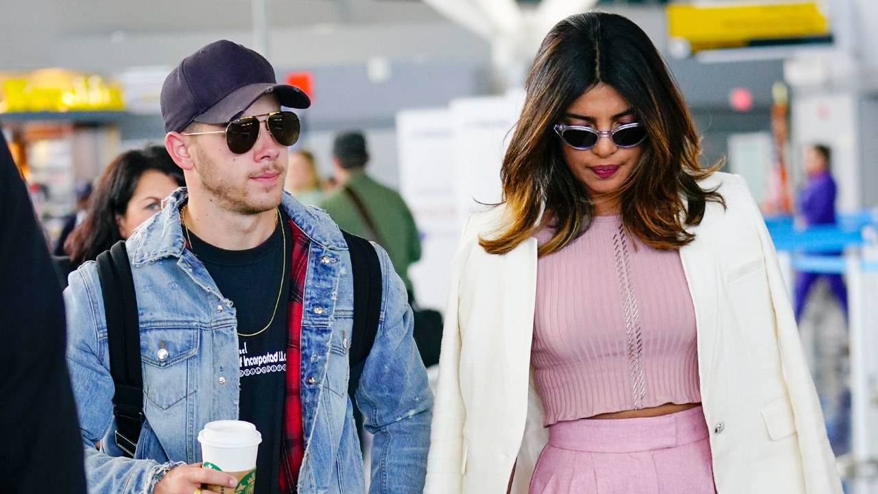 priyanka chopra and nick jonas june 2018 at JFK airport