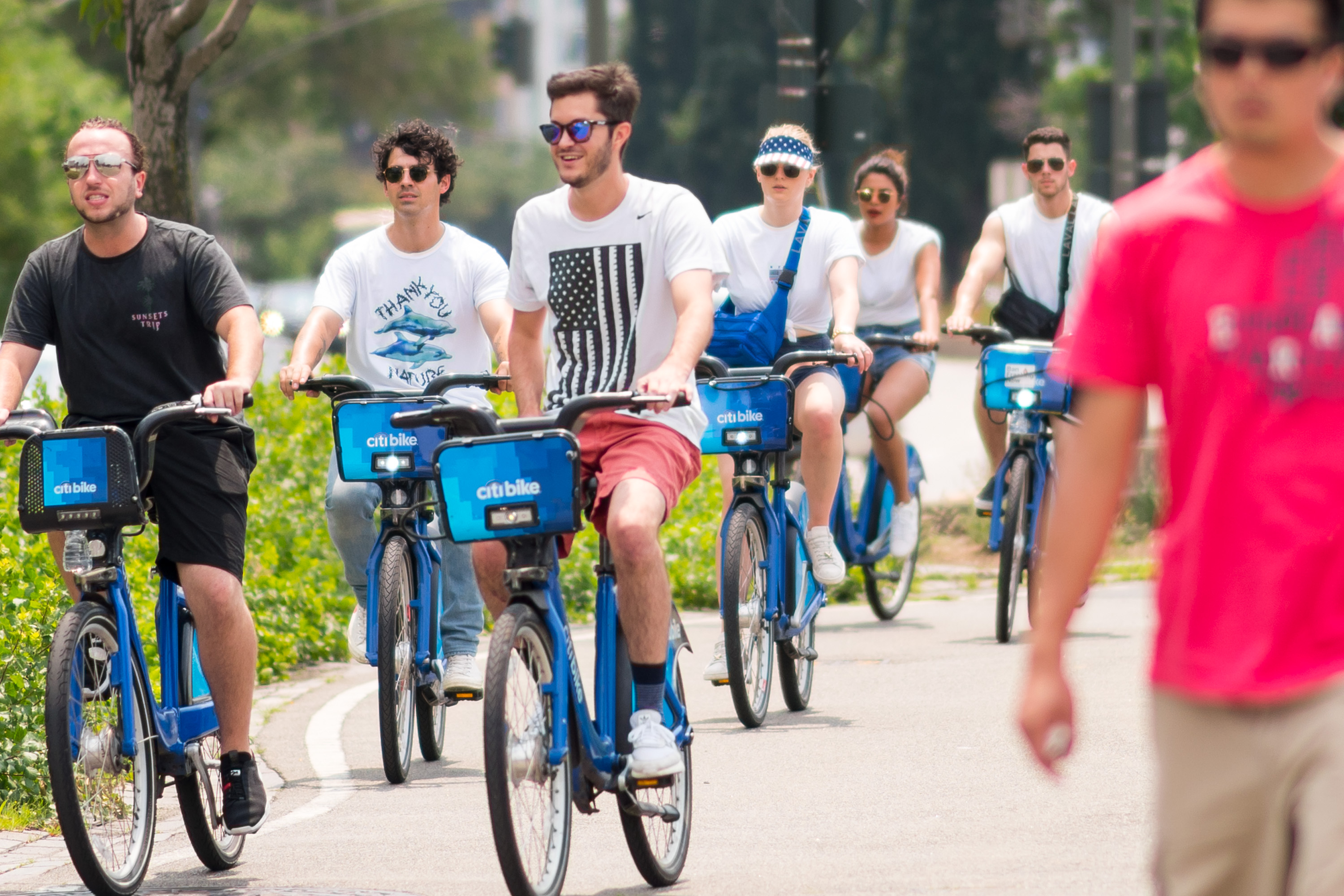 priyanka chopra and nick jonas joe jonas sophie turner bike ride