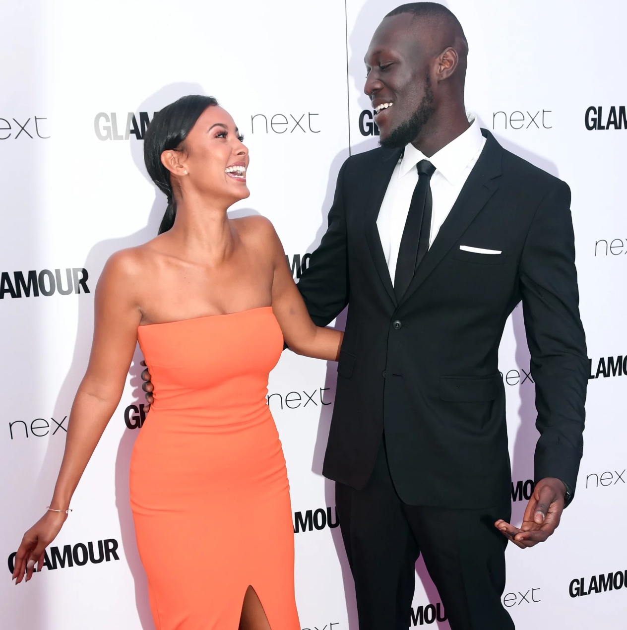 Stormzy girlfriend maya jama and stormzy red carpet 