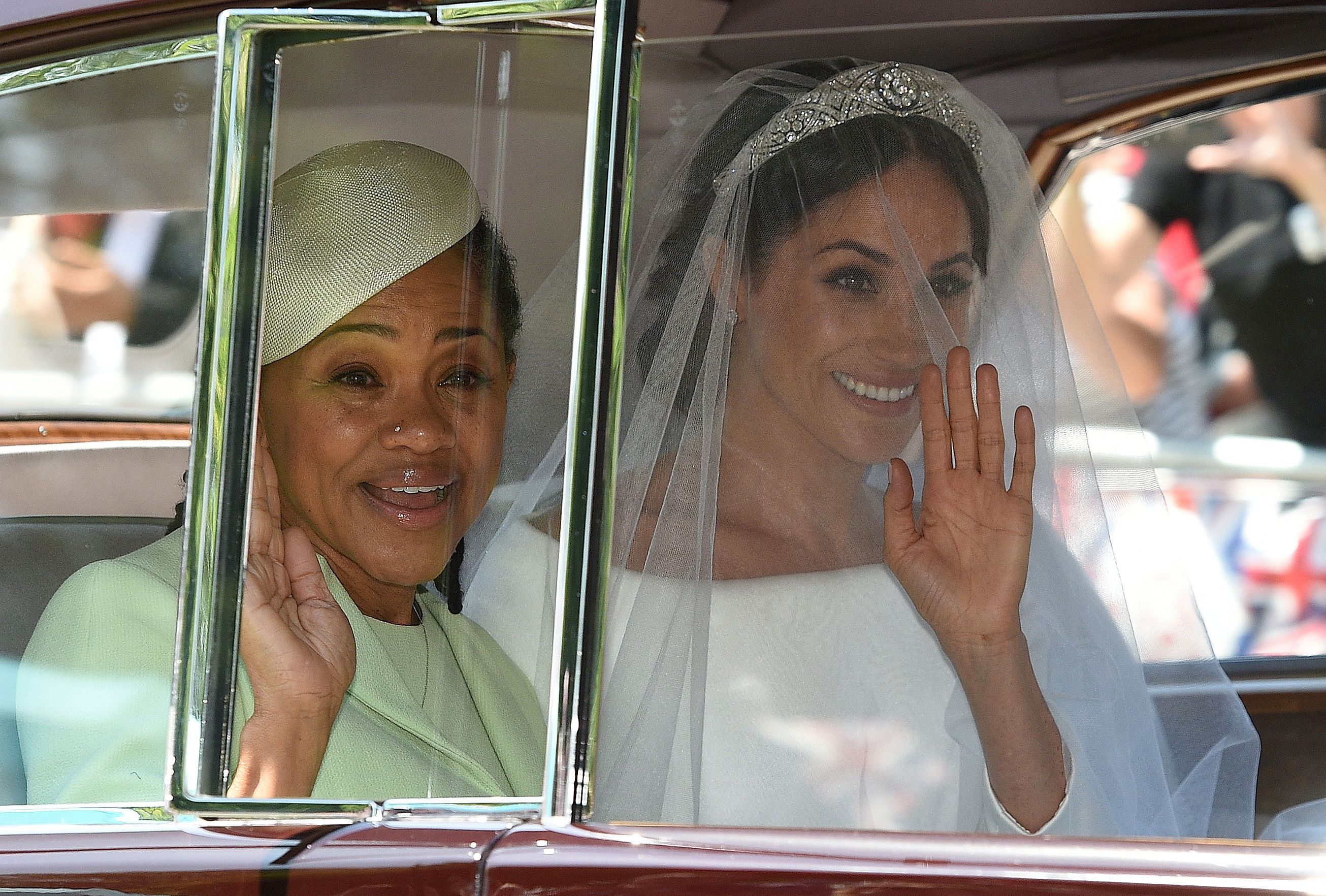 Meghan and her mother royal wedding 