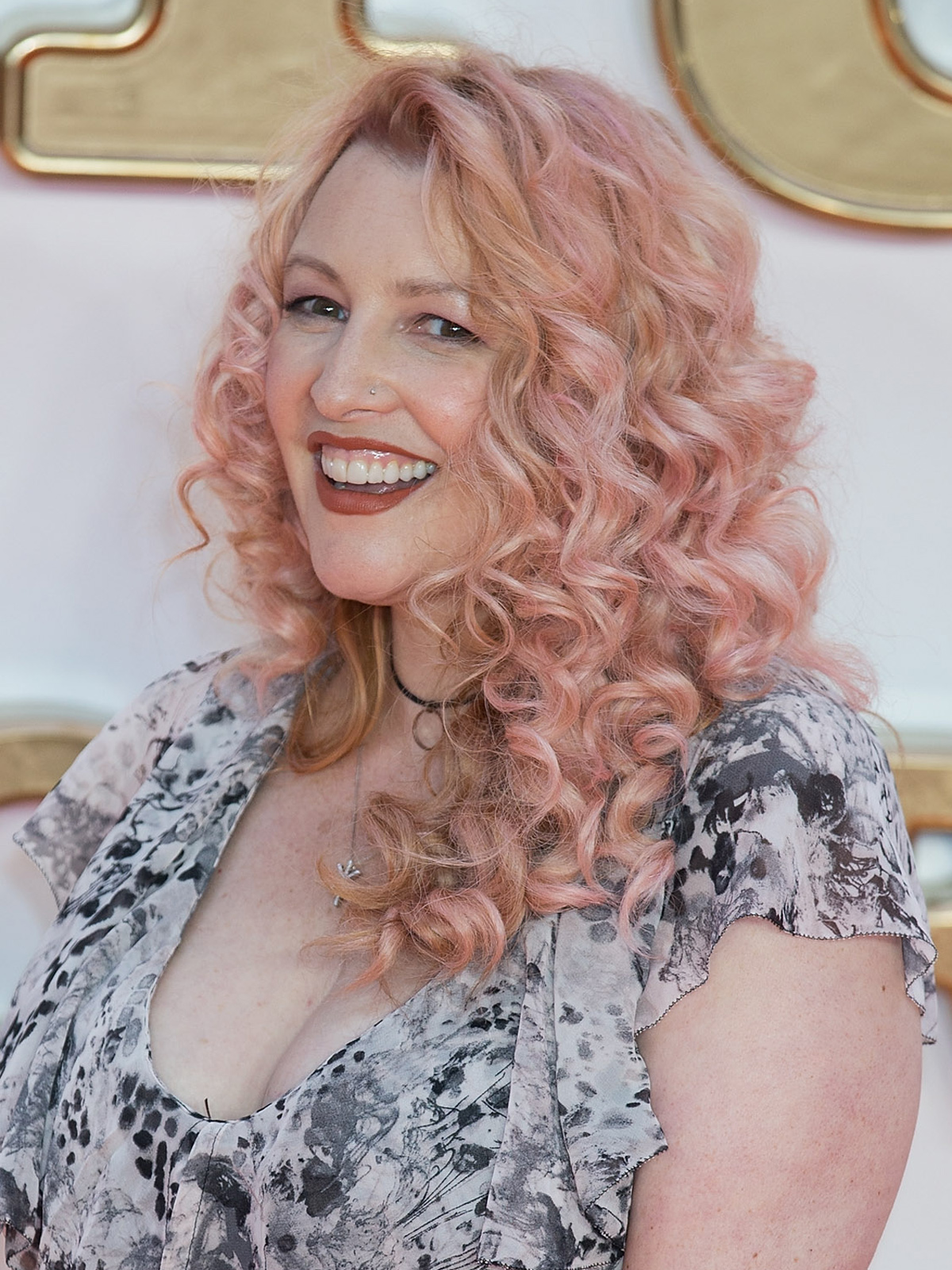 Jane Goldman with Baby Pink Hair