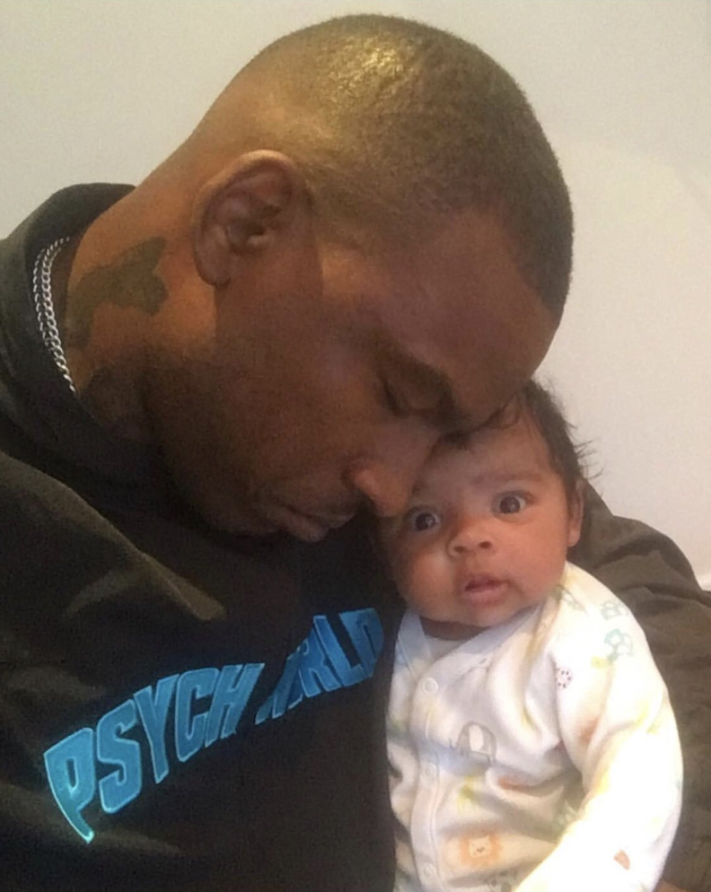 Skepta and his baby