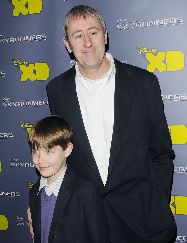nicholas lyndhurst net worth son archie at the premiere for Disney XD's Skyrunners