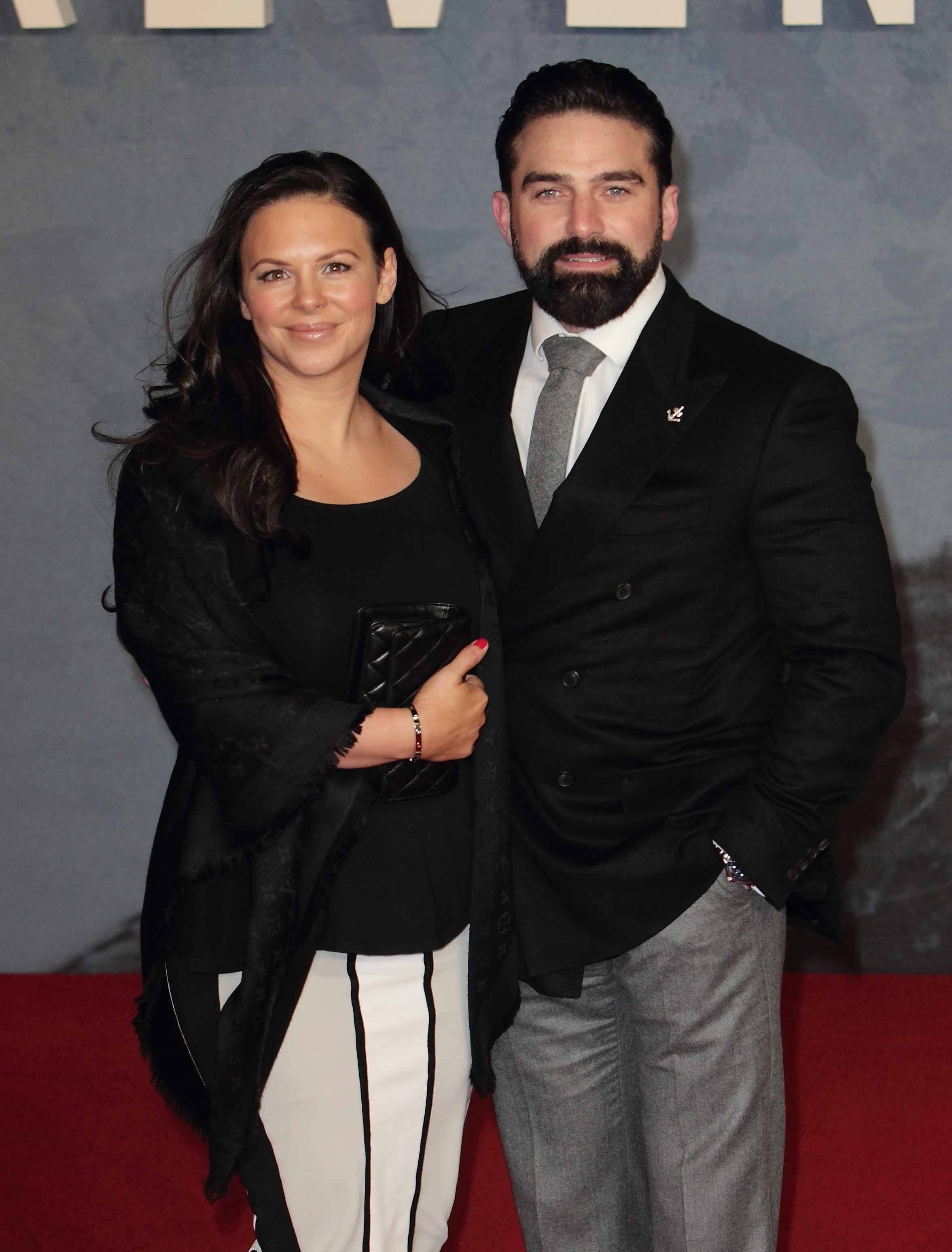 Ant Middleton and wife Emilie on the red carpet
