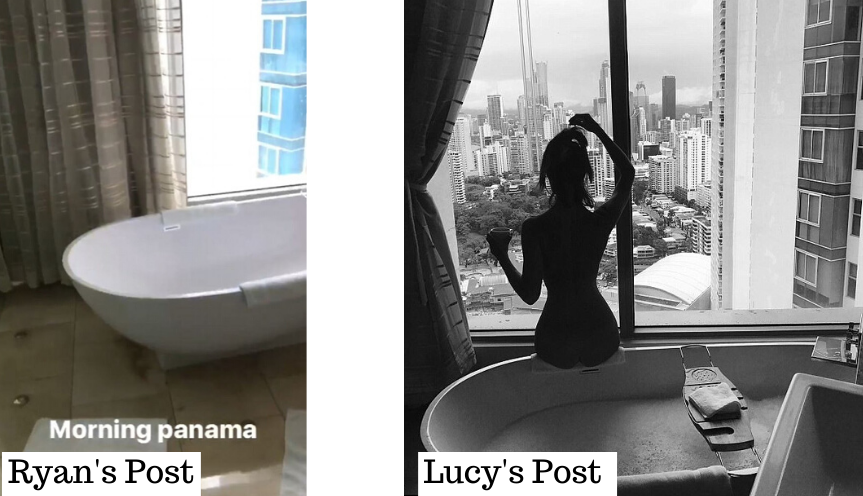 Ryan and Lucy same hotel