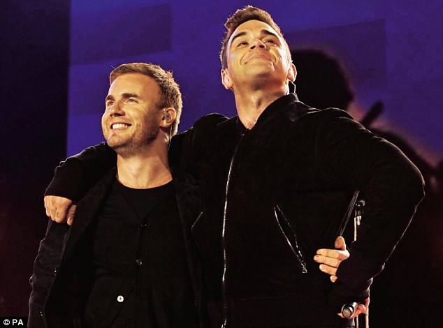 Gary Barlow and Robbie Williams