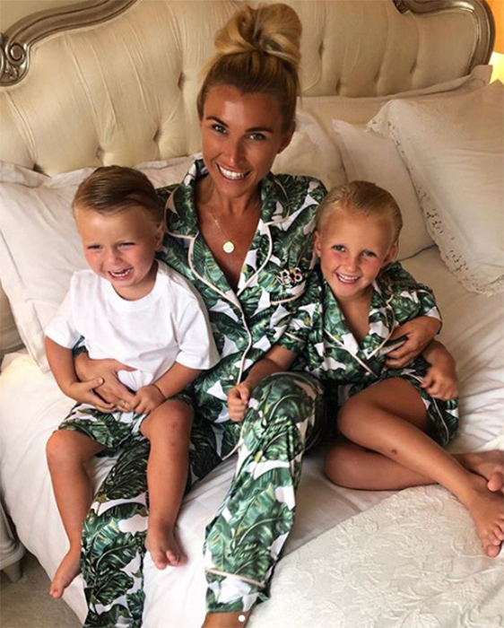 Billie Faiers and children