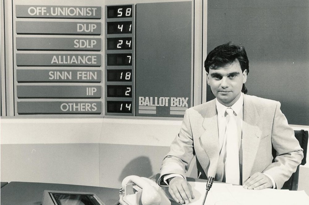 Eamonn Holmes started his career in Ulster Television's sports department. It kept him close to then wife Gabrielle Holmes and his three children from that marriage.