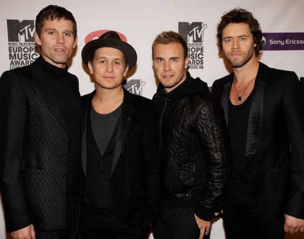 Gary Barlow and his bandmates