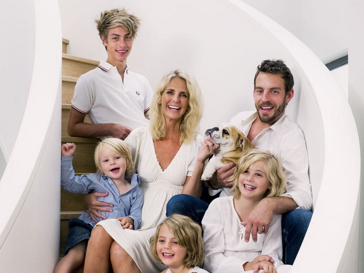 Ulrika and her family, including now ex-husband Brian Monet