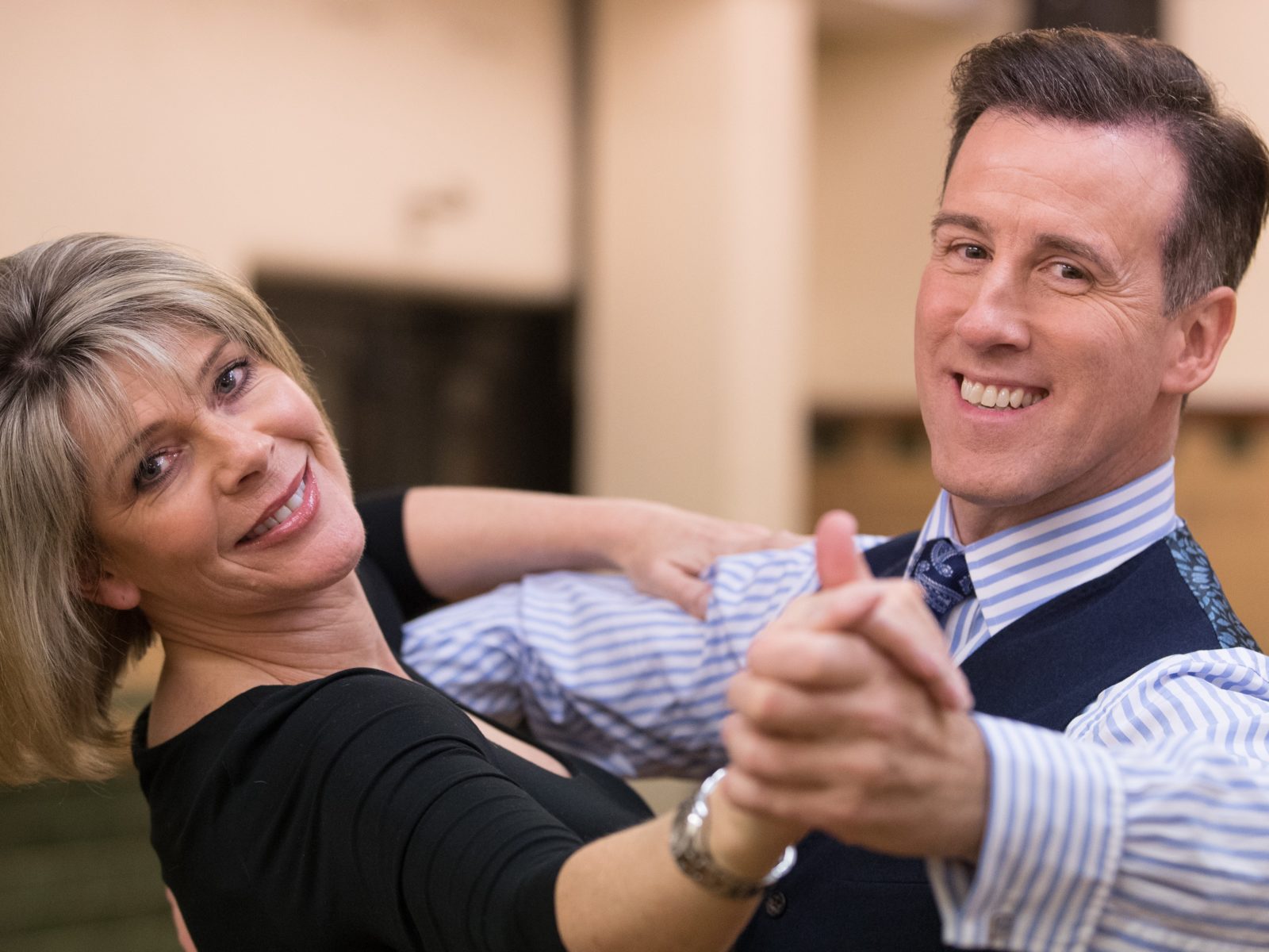 Anton Du Beke partnered with Ruth Langsford age 57 on Strictly Come Dancing
