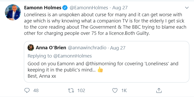 eamonn holmes twitter