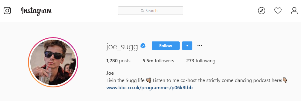 joe sugg instagram