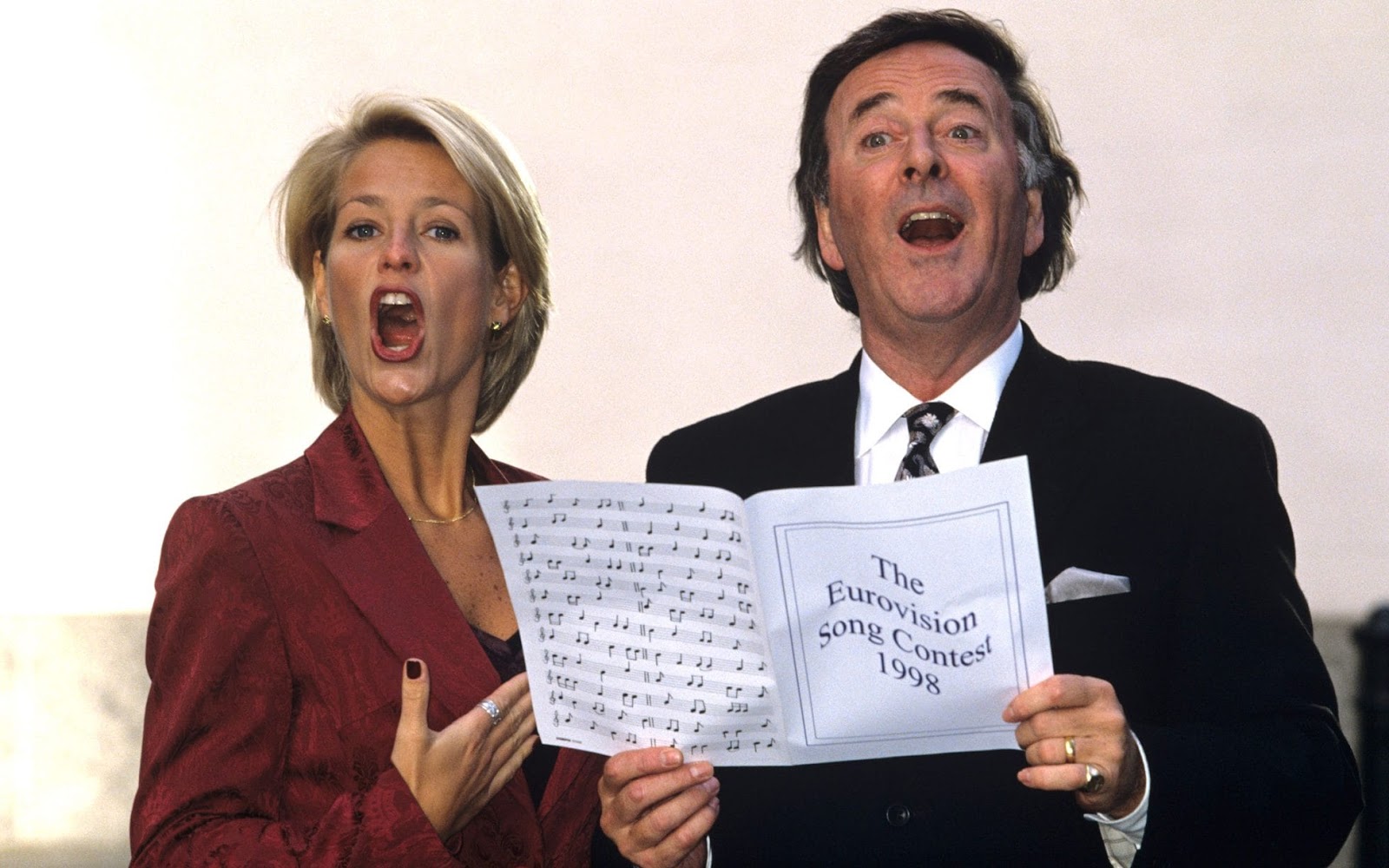 Ulrika's TV presenter career allowed her to work with Melanie Sykes and Sir Terry Wogan (right)