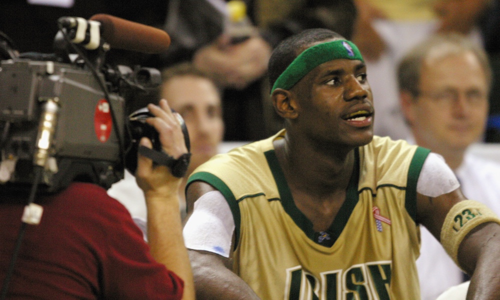 LeBron James age 18 was a phenom from Akron, Ohio.