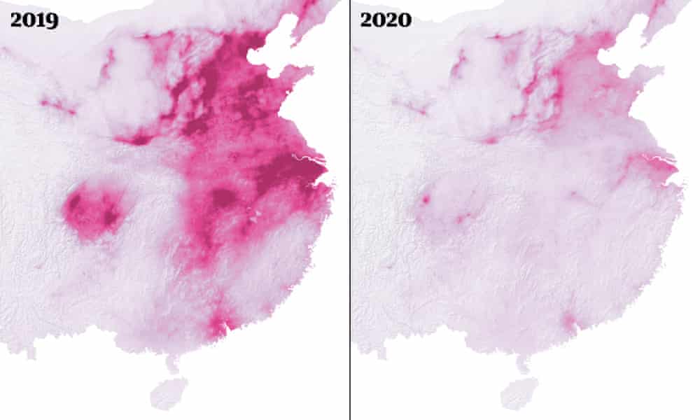 Air pollution in China after coronavirus