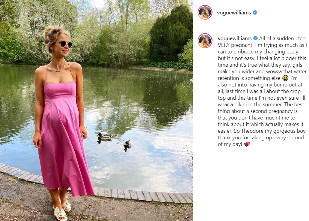 vogue williams pregnant