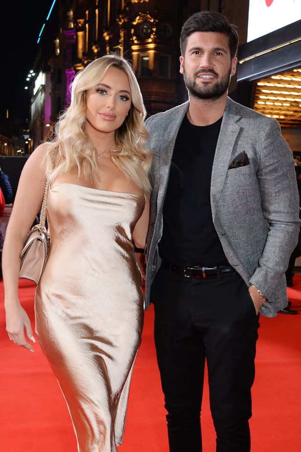 dan and amber (towie) red carpet 