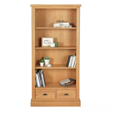 Large oak bookcase