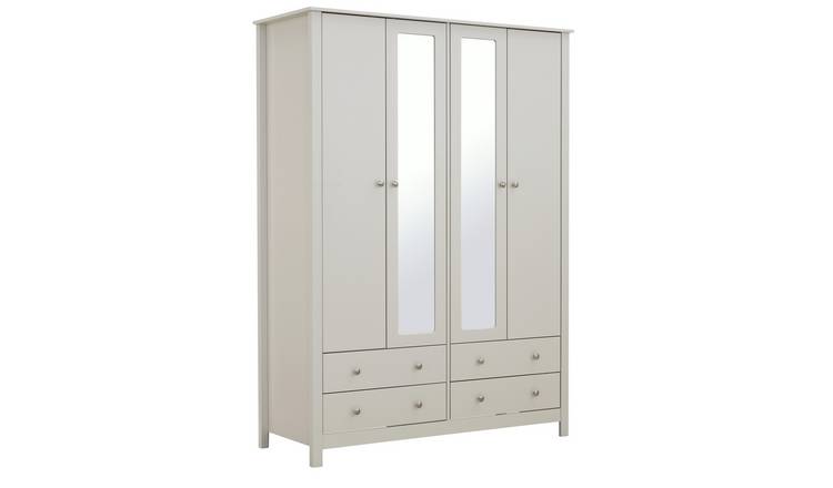 Argos Home Osaka 4 Door 4 Drawer Mirror Wardrobe