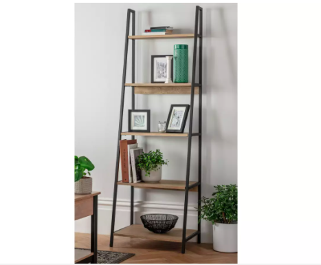 Leaning bookcase