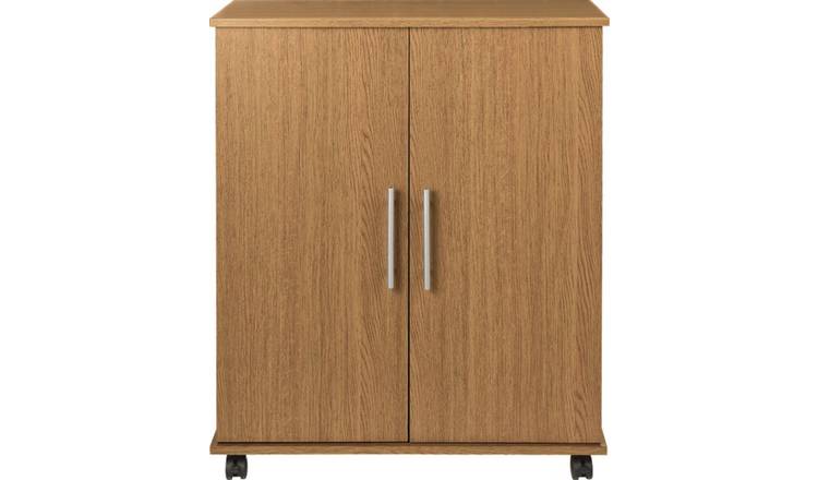 Argos Home Storage Cupboard - Oak Effect